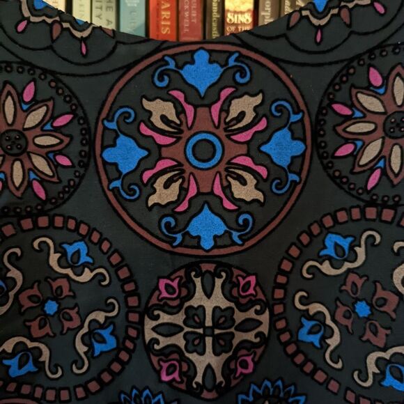 Desigual Sofia dress velvet mandala cutout bodycon mini sz l euc - Picture 4 of 8